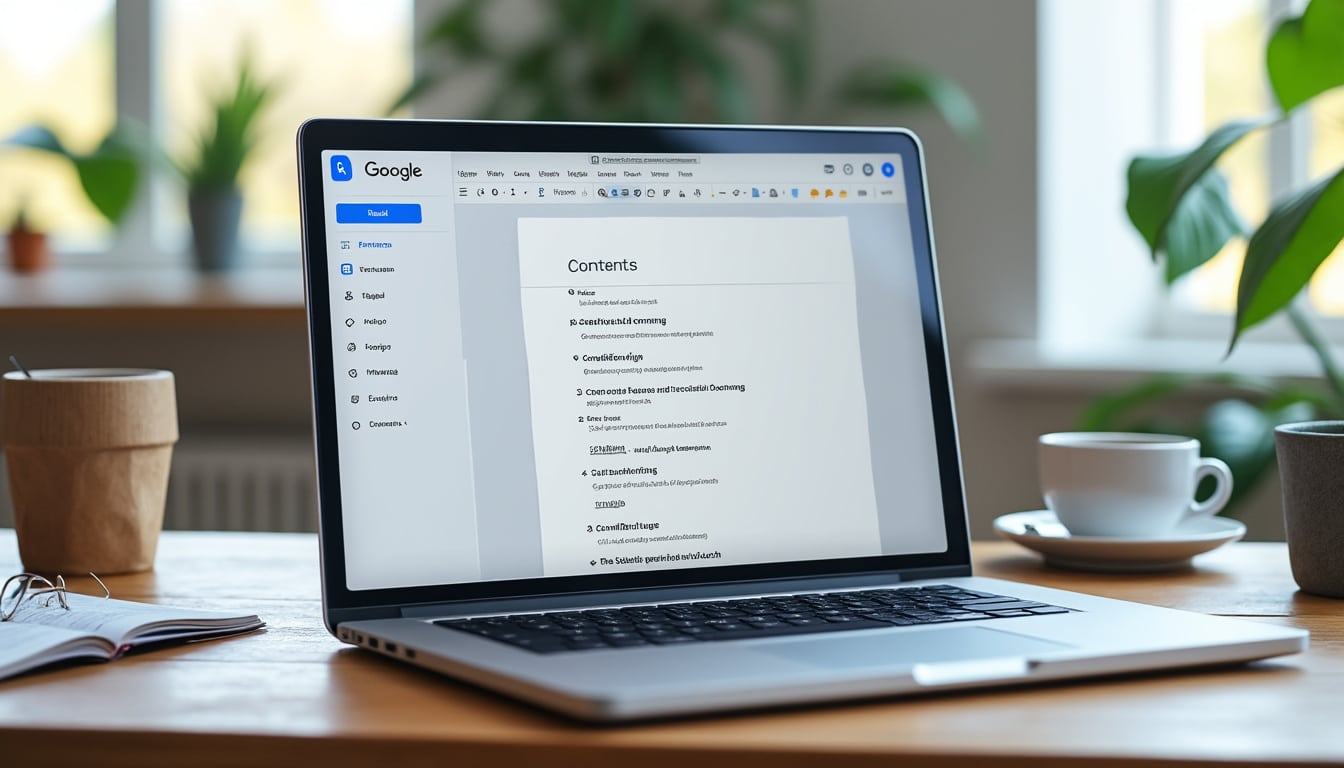 apprenez à créer et mettre à jour facilement une table des matières dans google docs pour organiser efficacement vos documents.